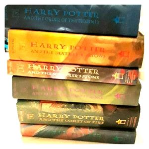 6 hardback Harry Potter books